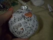 Music Covered Ornament