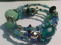 Turquoise Etc Memory Wire Bracelet