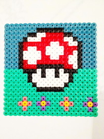 Super Mario Mushroom   Hama Beads