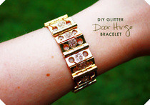 Diy Glitter Door Hinge Bracelet