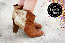 Diy Sparkle Glitter Boots