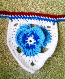 Crochet Pansy Flower Bunting Pattern
