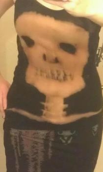 Bleach Print Skeleton Shirt