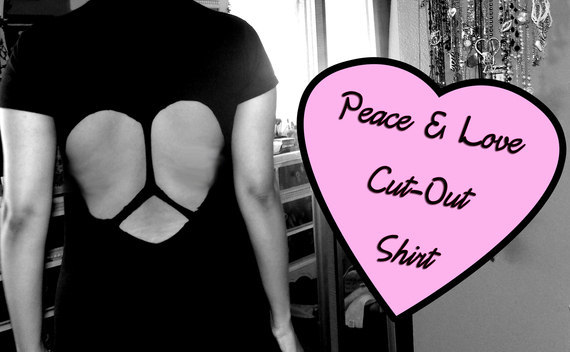 Peace & Love Cut Out Shirt