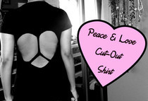 Peace & Love Cut Out Shirt