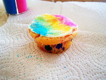 Rainbow Sprinkle Cup Cake