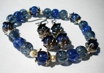 Blue Bracelet & Earrings