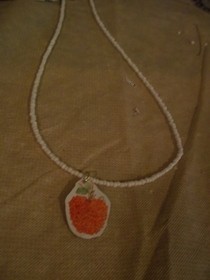 Apple Sticker Necklace