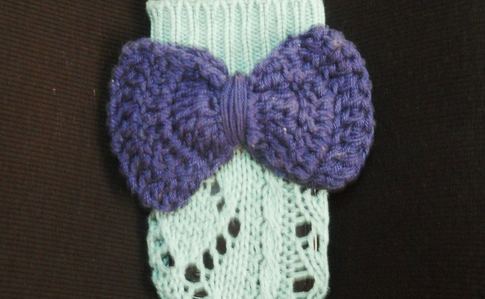 Minnie Mouse   Inspired Phone Pouch Using Recycled Crocheted Sweater