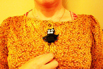 'Old Skool' Wooden Kit Cat (Clock) Toy Necklace