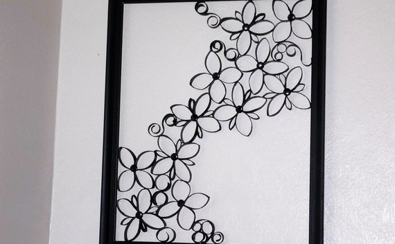Faux Wrought Iron Wall Art For Under $5 