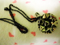 "Studded" Rhinestone Bottlecap Pendant