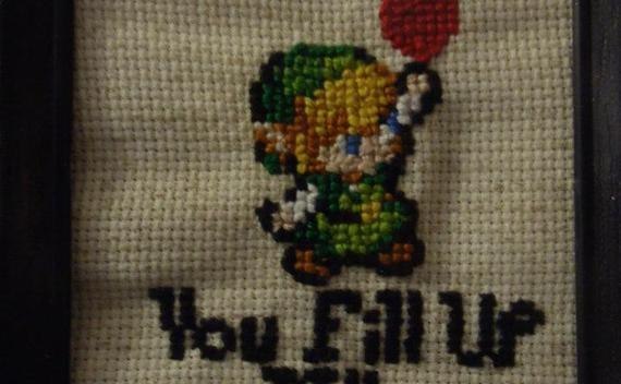 Link:"You Fill Up My Hearts" Cross Stitch
