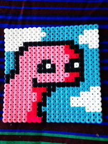 Dinosaur Hama Bead Coaster! :D