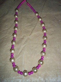 Two Color Beaded Necklace