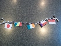 Flag Charm Bracelet