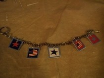 Stars And Stripes Charm Bracelet