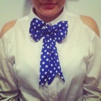 Diy Polka Dot Bow And Blouse