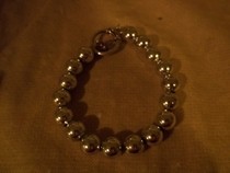 Silver Bead Bracelet