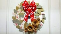 Coffee Cardboard Recycled Wreath