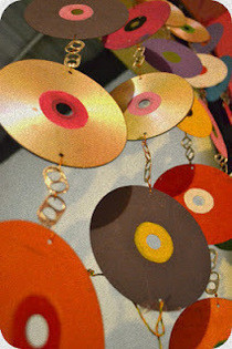 Recicled Cd's And Dvd's Courtain