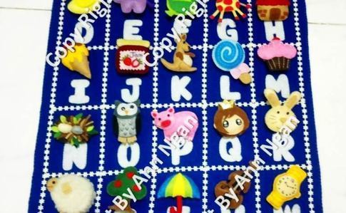 Felt Alphabet Hanging Matching Games