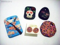 First Time Clay Pendants