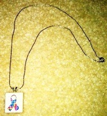 Autism Awareness Scrabble Tile Necklace