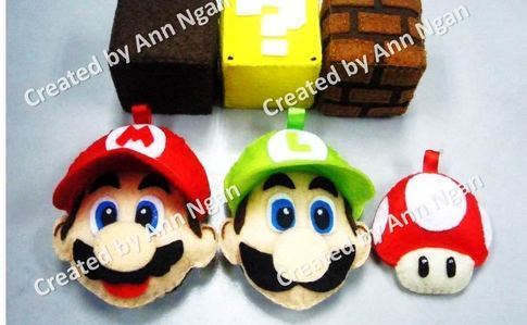 Kawaii Felt Mario 