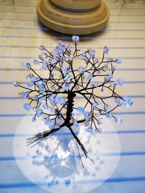 Opal And Black Wire Tree