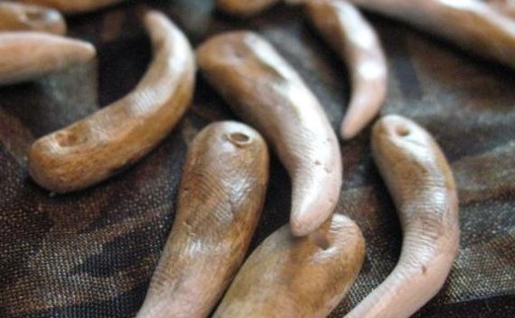 Polymer Clay Teeth For Tribal Jewellry