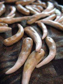 Polymer Clay Teeth For Tribal Jewellry