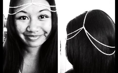 Silver Chain Headpiece