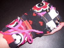 Scrappy Hearts Fingerless Glove
