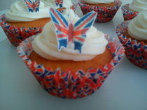 Union Jack Cupcakes