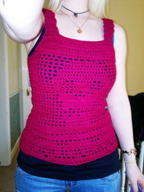 Crochet Skull Corset