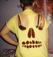Skull Back T Shirt