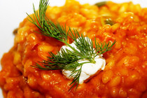 Pumpkin And Goat Cheese Risotto