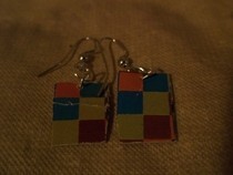 Checkered Earrings