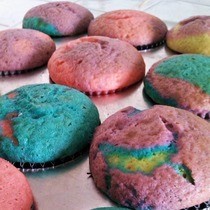 Psychedelic Cupcakes