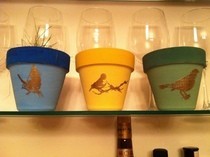 Set Of Three Flower Pots