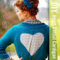 Heart Cutout Cardigan