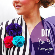 Pom Pom Corsage