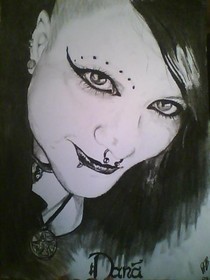 Charcoal Portrait Of Myself 