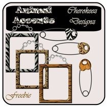 Animal Print Digital Accents For Digi Scrappin'