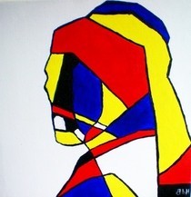Abstract De Stijl Portrait
