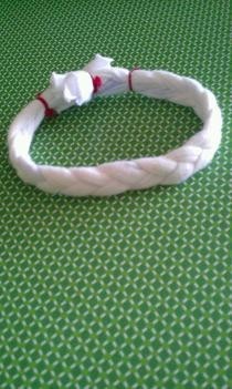 Simple No Sew Braided T Shirt Bracelet