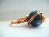 Wire Wrapped Spiral Bead Ring