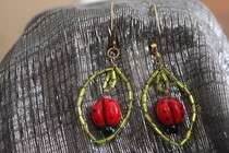 Lady Bug Earrings