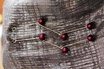 Long Staggered Pearl Earrings